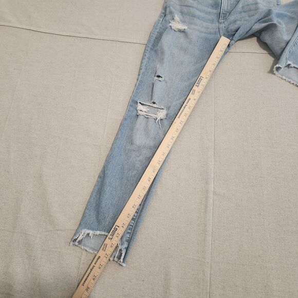 Abercrombie & Fitch Jeans Womens 27/4 Blue Simone High Rise Ankle Stretch 27x27 - Picture 4 of 14